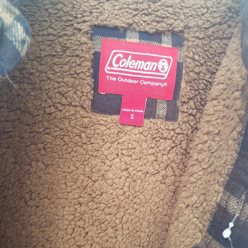 Coleman Men's Sherpa Lined Flannel Shirt Jacket - Picture 3 of 6